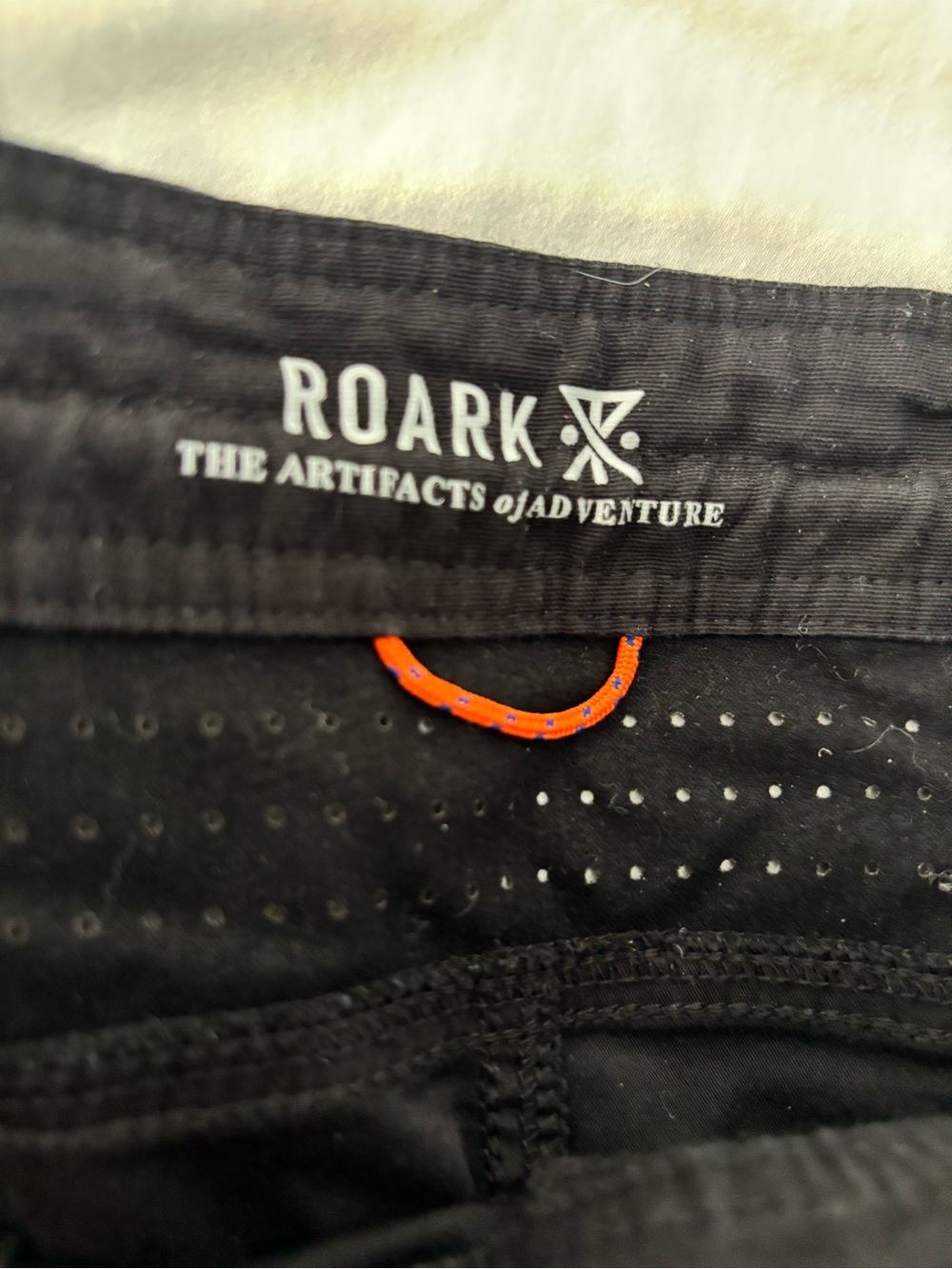 Roark Black Performance Pants with Orange Loop Accent - 32?